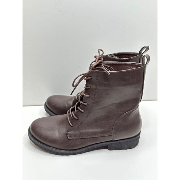 Catherine Malandrino Booney‎ Vegan Leather Lace Up  Combat Boots Size 9 New - Picture 5 of 13